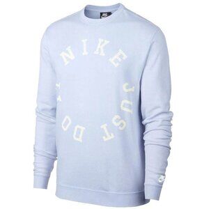 Nike Sportswear Men's  Sports Sweatshirt Pullover Winter Blue SZ L